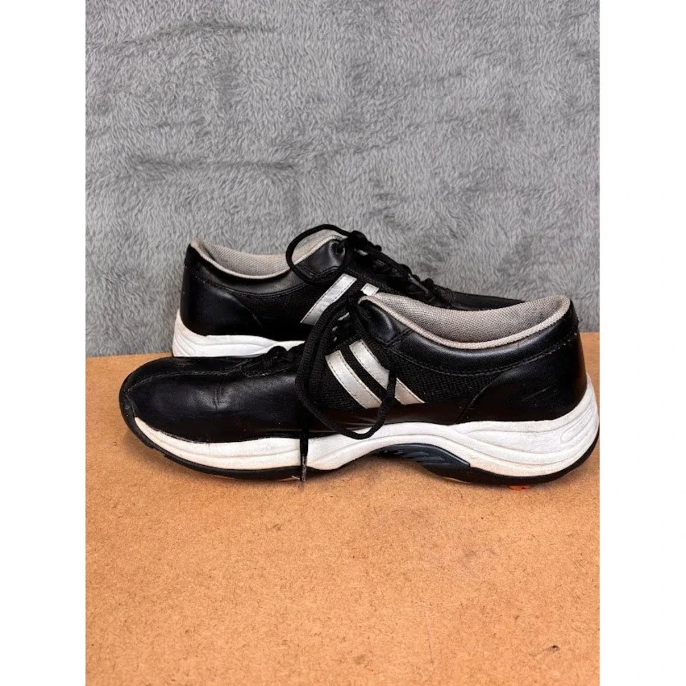 Arnold Palmer Mens Black Silver Spiked Golf Shoes Low Top Lace Up Sneakers 9.5